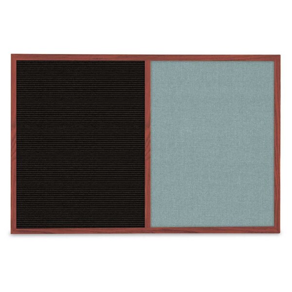 Slim Style Indoor Enclosed Corkboard, 36
